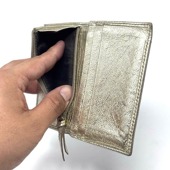 YSL Golden Bifold Wallet - Picture 5 of 13